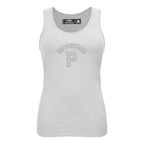 MLB PITTSBURGH PIRATES TRIPLE TONAL RELAXED FIT WOMEN'S RACERBACK (HEATHER GREY)