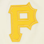 MLB PITTSBURGH PIRATES TRIPLE TONAL T-SHIRT EN JERSEY SIMPLE À COUPE CARRÉE POUR FEMME (COQUILLE D'ŒUF)