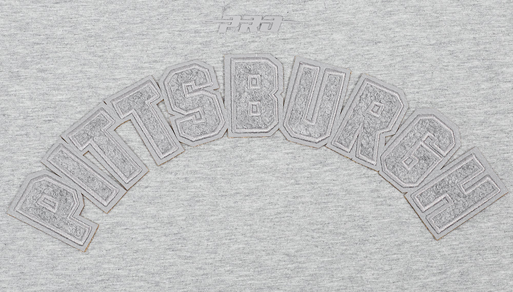 MLB PITTSBURGH PIRATES TRIPLE TONAL T-SHIRT EN JERSEY SIMPLE À COUPE CARRÉE POUR FEMME (GRIS CHINÉ)
