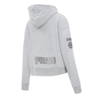 MLB PITTSBURGH PIRATES TRIPLE TONAL WOMEN'S DOUBLE KNIT FULL ZIP HOODIE (HEATHER GREY)