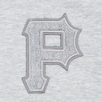 MLB PITTSBURGH PIRATES TRIPLE TONAL WOMEN'S DOUBLE KNIT FULL ZIP HOODIE (HEATHER GREY)