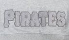 MLB PITTSBURGH PIRATES TRIPLE TONAL WOMEN'S DOUBLE KNIT FULL ZIP HOODIE (HEATHER GREY)