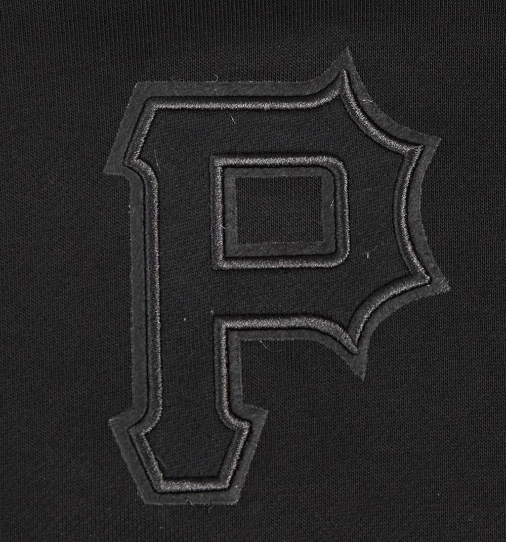MLB PITTSBURGH PIRATES NEUTRAL CHANDAIL À CAPUCHON COURT POUR FEMME (NOIR)