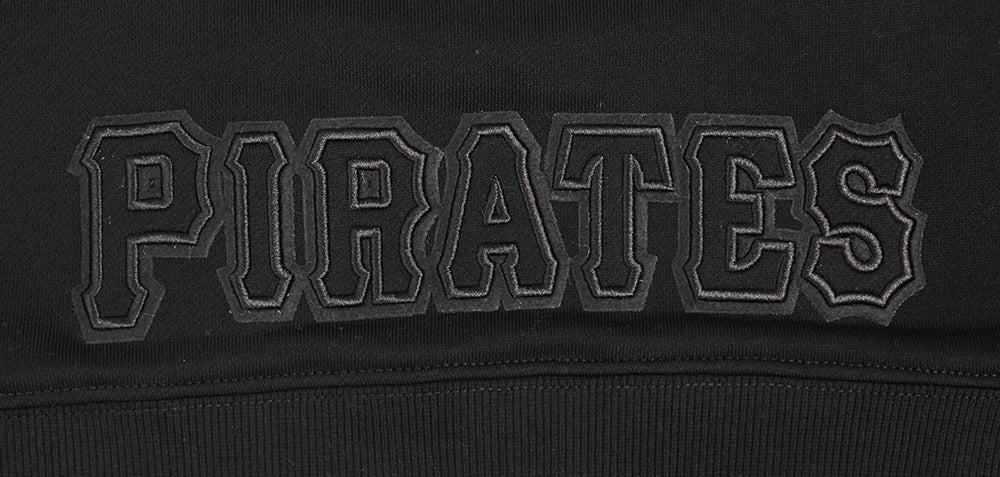 MLB PITTSBURGH PIRATES NEUTRAL CHANDAIL À CAPUCHON COURT POUR FEMME (NOIR)