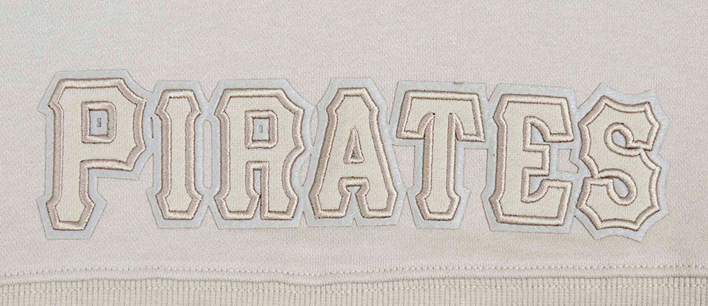 MLB PITTSBURGH PIRATES NEUTRAL CHANDAIL À CAPUCHON COURT POUR FEMME (TAUPE)