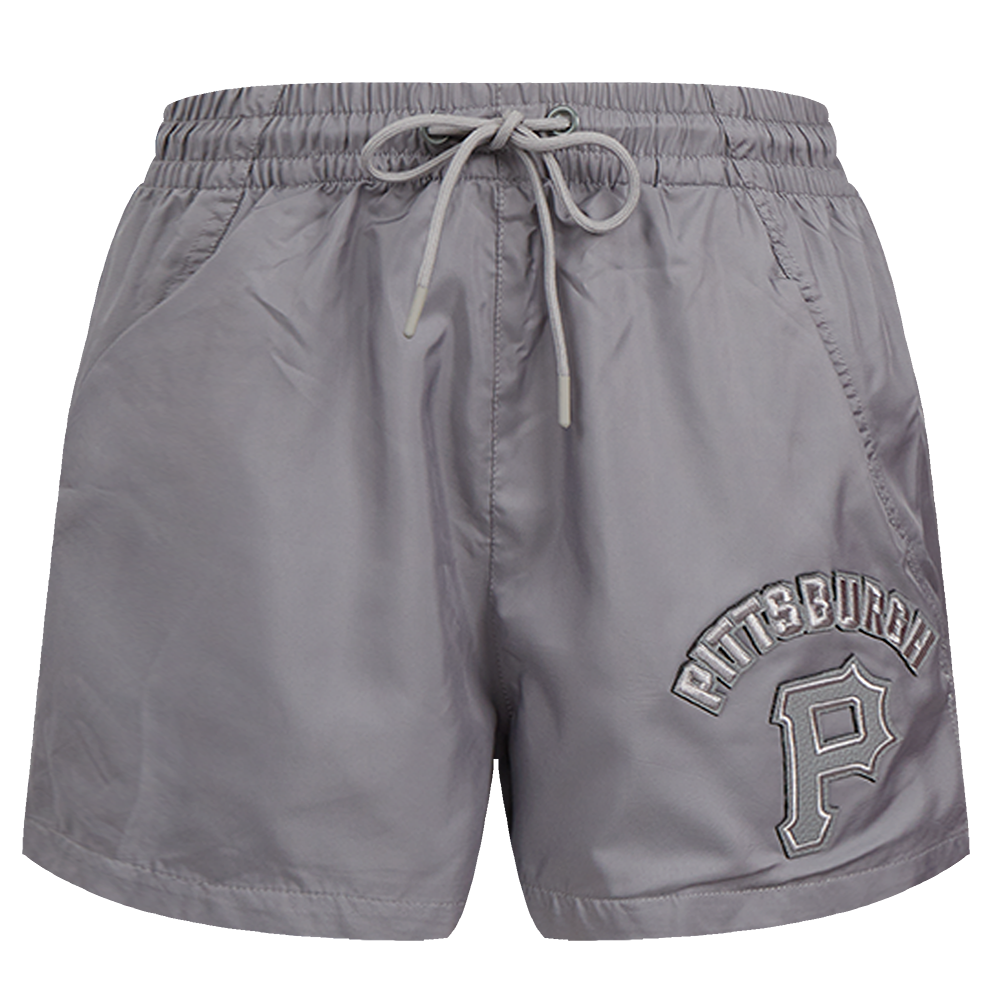 MLB PITTSBURGH PIRATES TRIPLE TONAL W WOVEN WOMEN'S SHORT (GRAY)