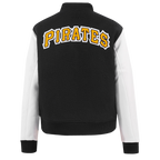 MLB PITTSBURGH PIRATES CLASSIC BLOUSON COLLÉGIAL EN LAINE POUR FEMME (NOIR/BLANC)