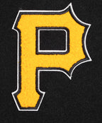 MLB PITTSBURGH PIRATES CLASSIC BLOUSON COLLÉGIAL EN LAINE POUR FEMME (NOIR/BLANC)