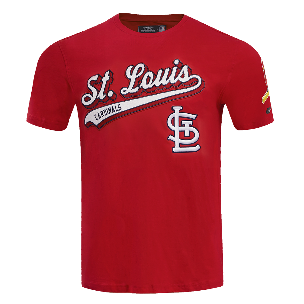 MLB ST. LOUIS CARDINALS SCRIPT TAIL HAUT EN JERSEY SIMPLE POUR HOMME (ROUGE)