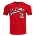 MLB ST. LOUIS CARDINALS SCRIPT TAIL HAUT EN JERSEY SIMPLE POUR HOMME (ROUGE)