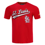 MLB ST. LOUIS CARDINALS SCRIPT TAIL HAUT EN JERSEY SIMPLE POUR HOMME (ROUGE)
