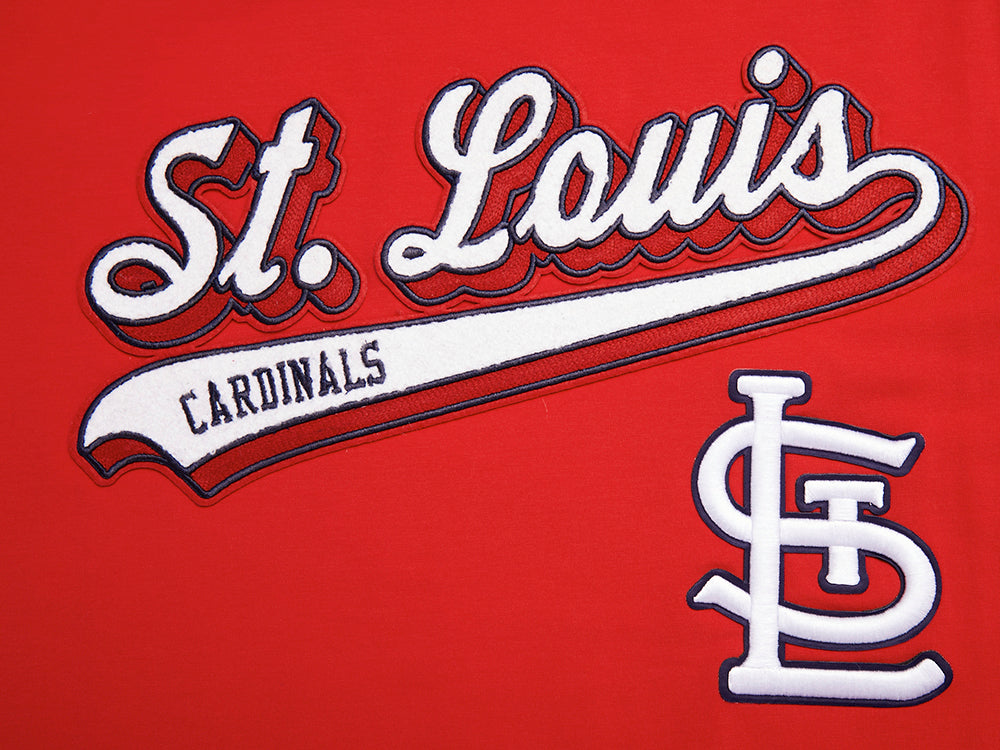 MLB ST. LOUIS CARDINALS SCRIPT TAIL HAUT EN JERSEY SIMPLE POUR HOMME (ROUGE)