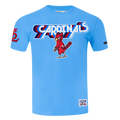 MLB ST. LOUIS CARDINALS RETRO ELEVATION HAUT EN JERSEY SIMPLE POUR HOMME (BLEU UNIVERSITÉ)