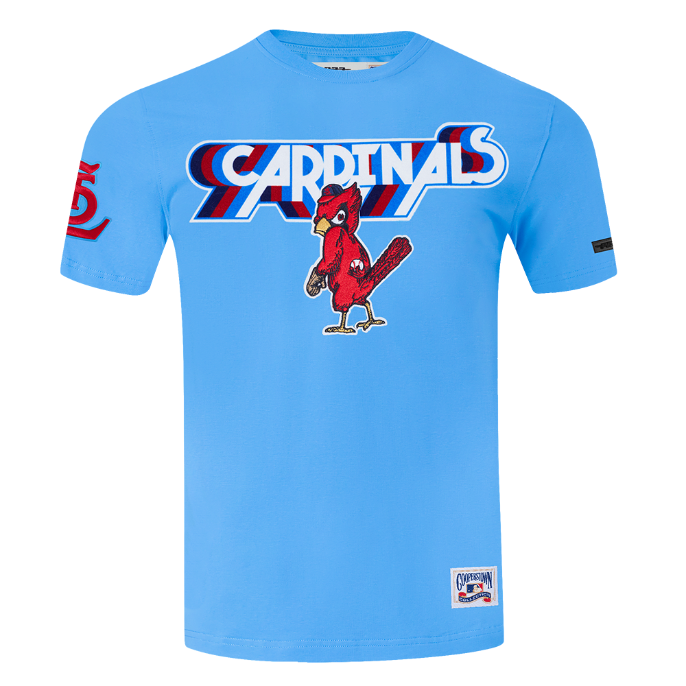 MLB ST. LOUIS CARDINALS RETRO ELEVATION HAUT EN JERSEY SIMPLE POUR HOMME (BLEU UNIVERSITÉ)