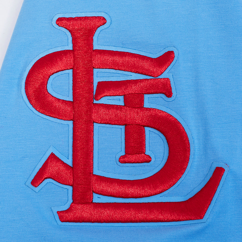 MLB ST. LOUIS CARDINALS RETRO ELEVATION HAUT EN JERSEY SIMPLE POUR HOMME (BLEU UNIVERSITÉ)