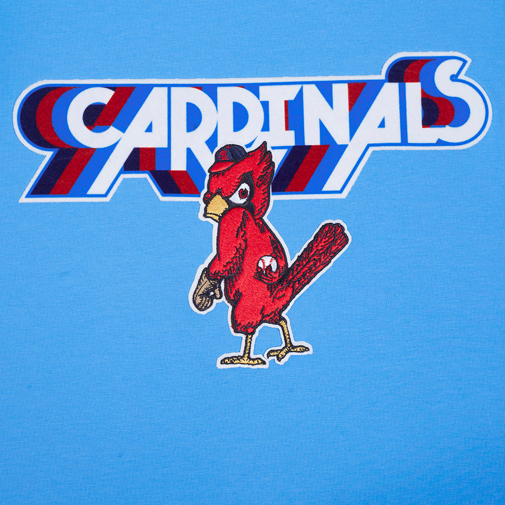 MLB ST. LOUIS CARDINALS RETRO ELEVATION HAUT EN JERSEY SIMPLE POUR HOMME (BLEU UNIVERSITÉ)