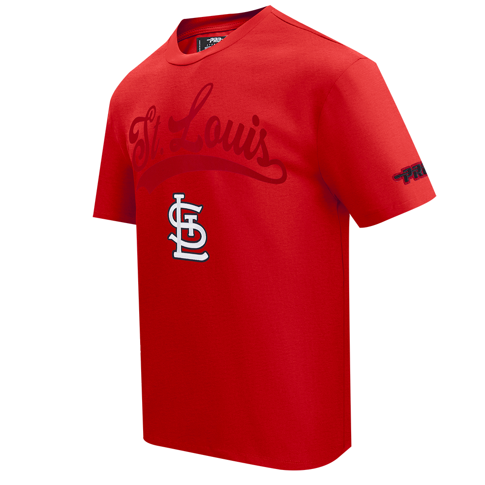 MLB ST. LOUIS CARDINALS LIVING LARGE HAUT EN JERSEY DE COTON À ÉPAULES TOMBANTES POUR HOMME (ROUGE)