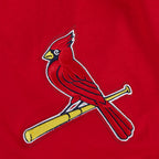 MLB ST. LOUIS CARDINALS LIVING LARGE HAUT EN JERSEY DE COTON À ÉPAULES TOMBANTES POUR HOMME (ROUGE)