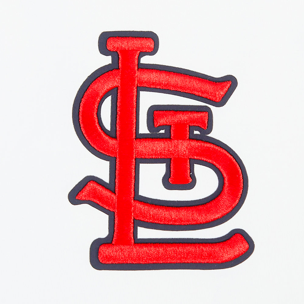 MLB ST. LOUIS CARDINALS LIVING LARGE HAUT EN JERSEY DE COTON À ÉPAULES TOMBANTES POUR HOMME (BLANC)