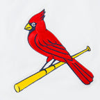 MLB ST. LOUIS CARDINALS LIVING LARGE HAUT EN JERSEY DE COTON À ÉPAULES TOMBANTES POUR HOMME (BLANC)