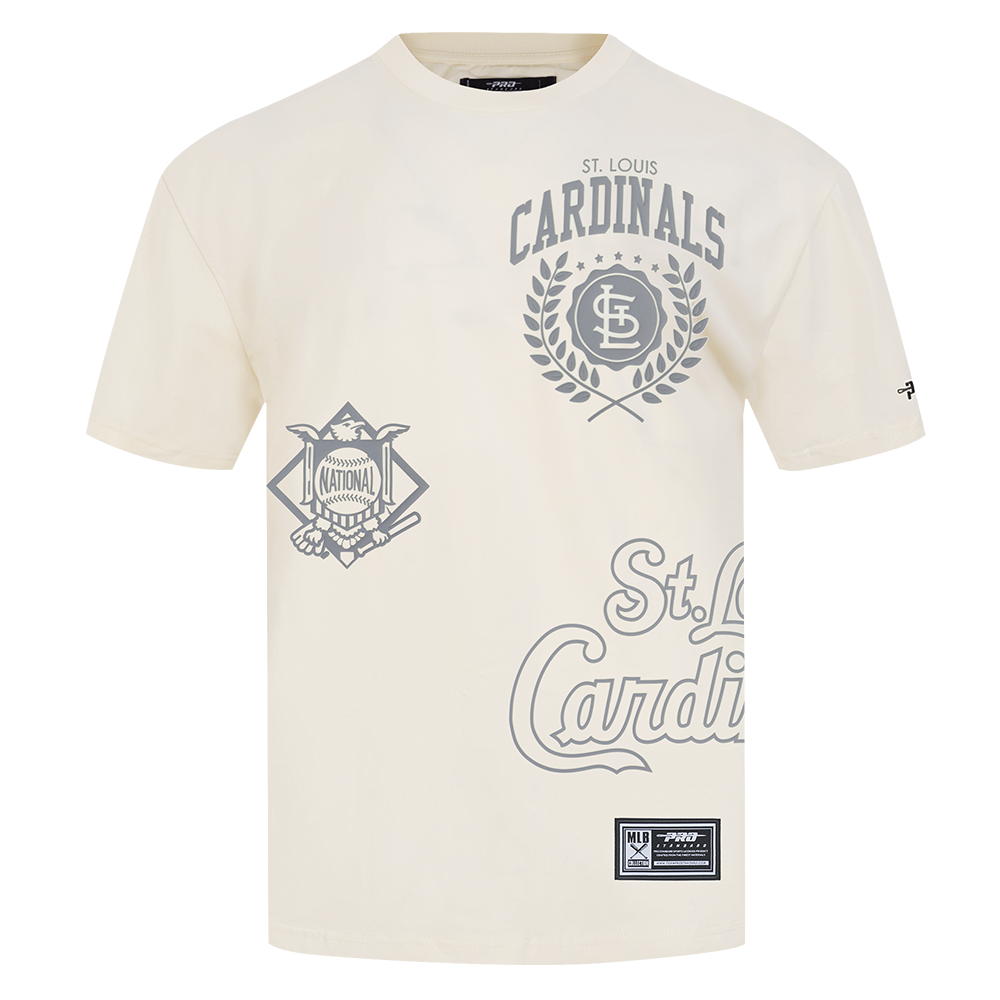 MLB ST. LOUIS CARDINALS STREET TEAM MEN'S CJ DROP SHOULDER TOP (EGGSHELL)