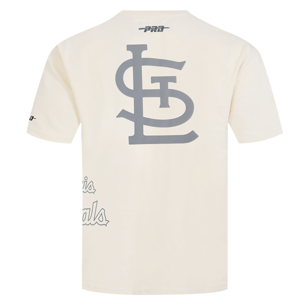 MLB ST. LOUIS CARDINALS STREET TEAM MEN'S CJ DROP SHOULDER TOP (EGGSHELL)