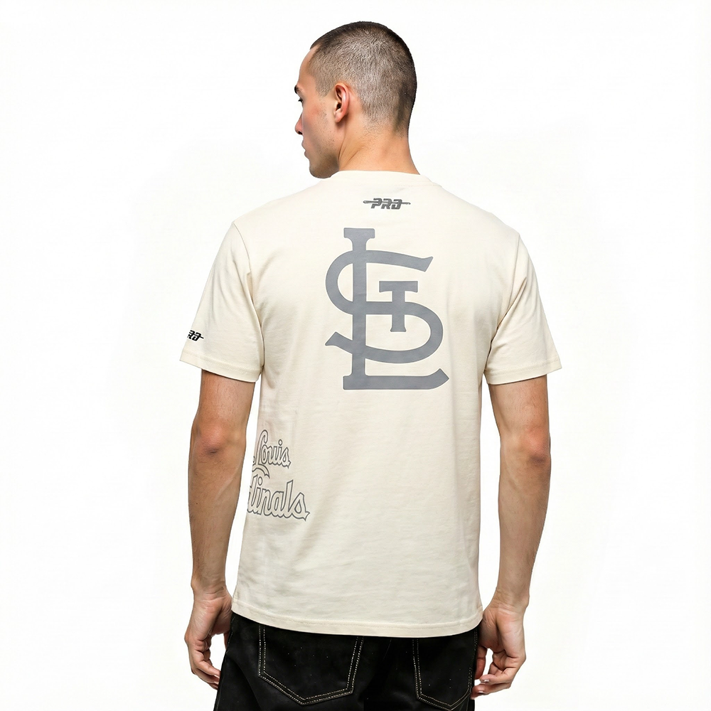 MLB ST. LOUIS CARDINALS STREET TEAM MEN'S CJ DROP SHOULDER TOP (EGGSHELL)