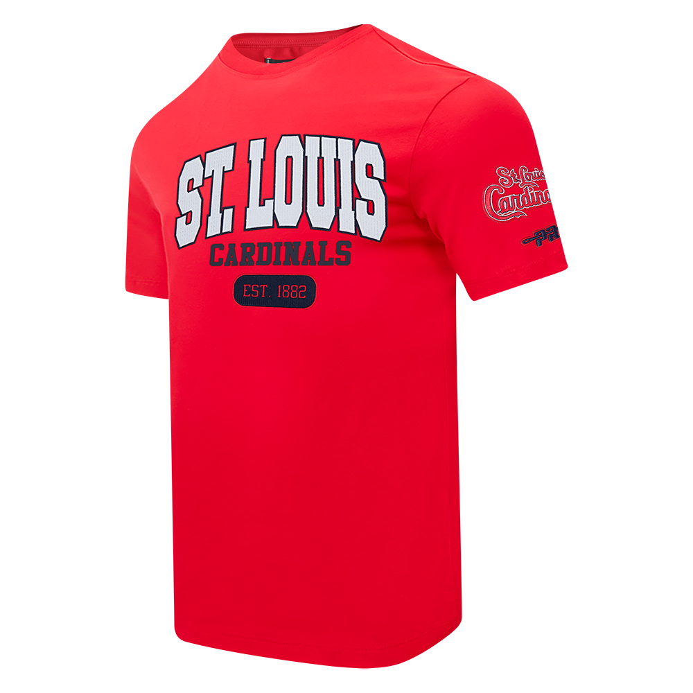 MLB ST. LOUIS CARDINALS CITY ARCH HAUT EN JERSEY SIMPLE POUR HOMME (ROUGE)