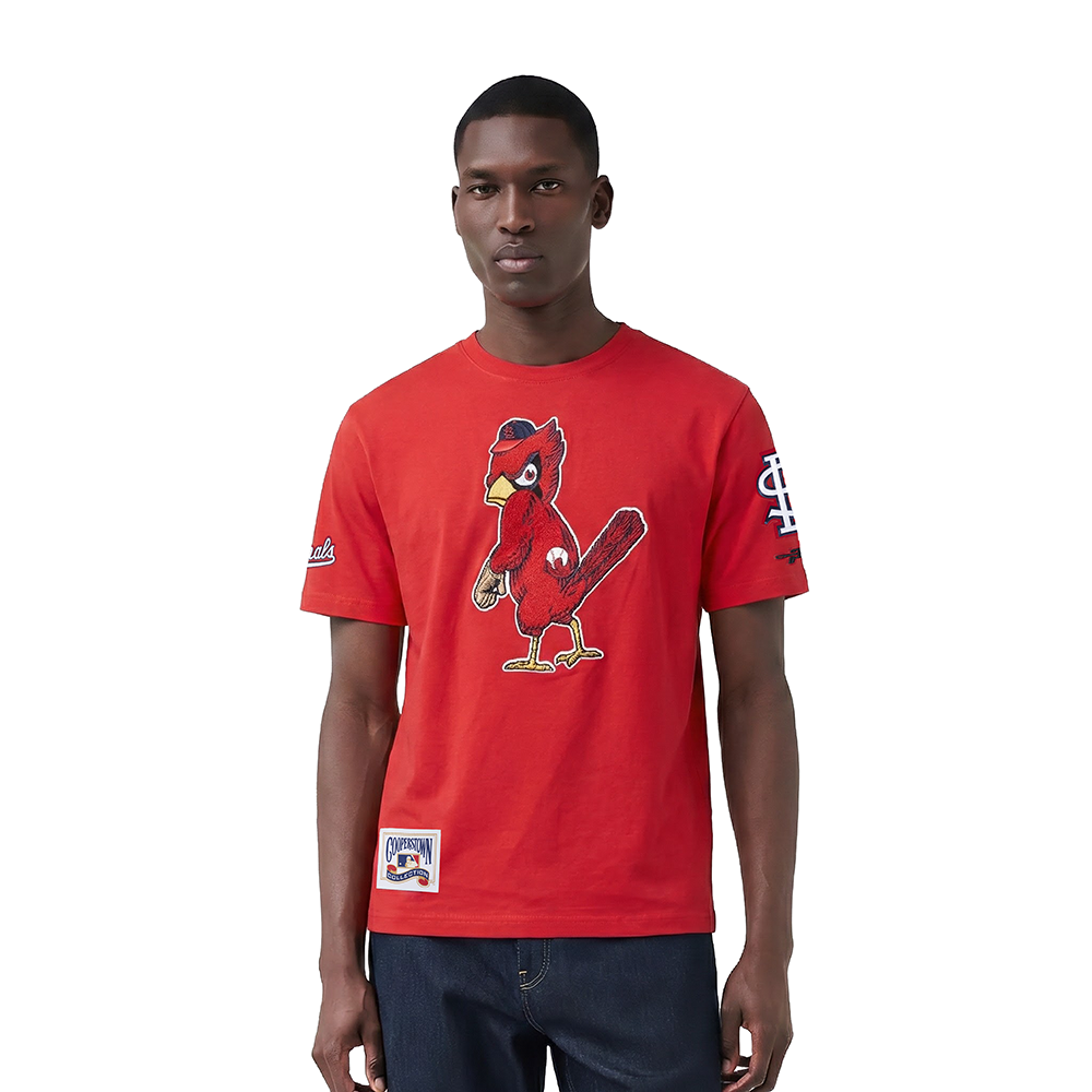MLB ST. LOUIS CARDINALS RETRO CLASSICS HAUT EN JERSEY SIMPLE POUR HOMME (ROUGE)