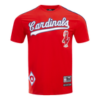 MLB ST. LOUIS CARDINALS HAUT PRO TEAM À BANDES ET À LOGO POUR HOMME (ROUGE)