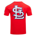 MLB ST. LOUIS CARDINALS HAUT PRO TEAM À BANDES ET À LOGO POUR HOMME (ROUGE)