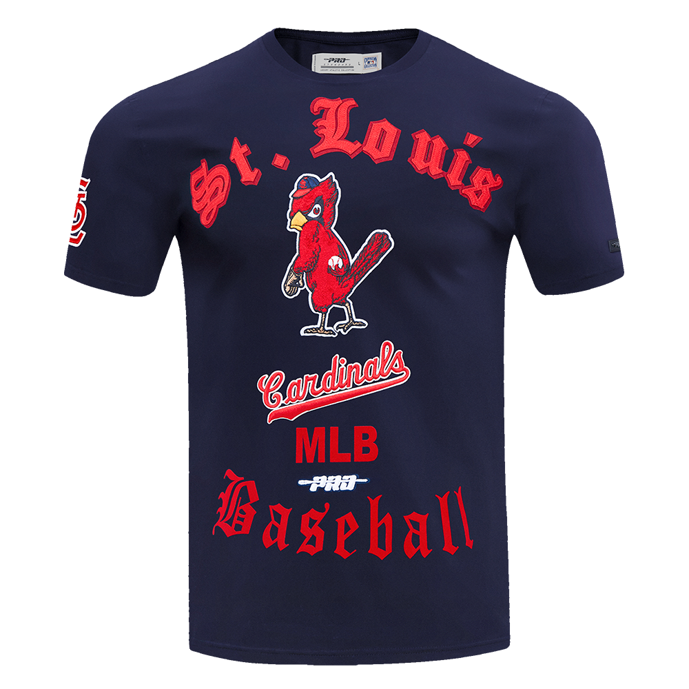 MLB ST. LOUIS CARDINALS OLD ENGLISH MEN'S SJ TOP (MIDNIGHT NAVY)