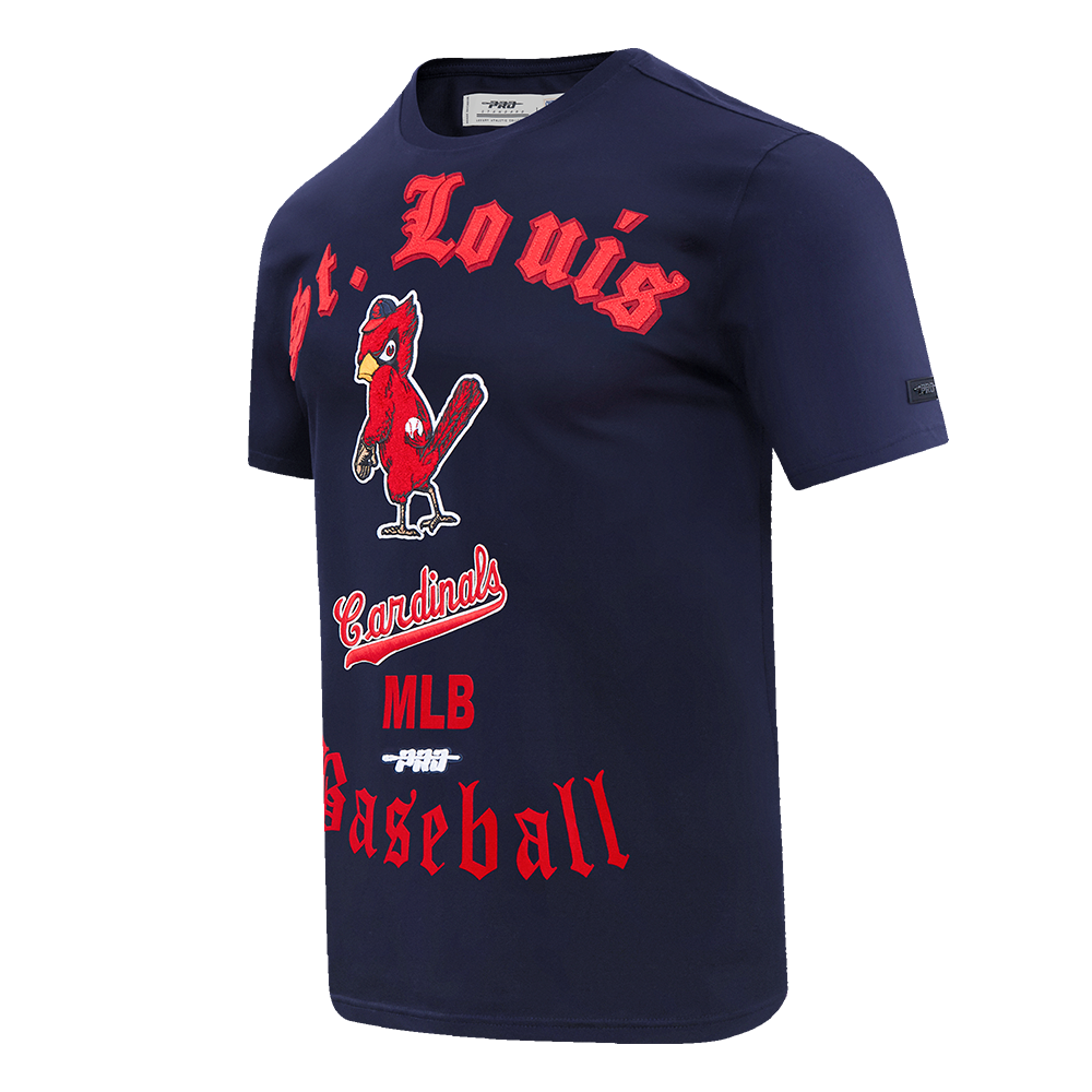 MLB ST. LOUIS CARDINALS OLD ENGLISH HAUT EN JERSEY SIMPLE POUR HOMME (MARINE MINUIT)