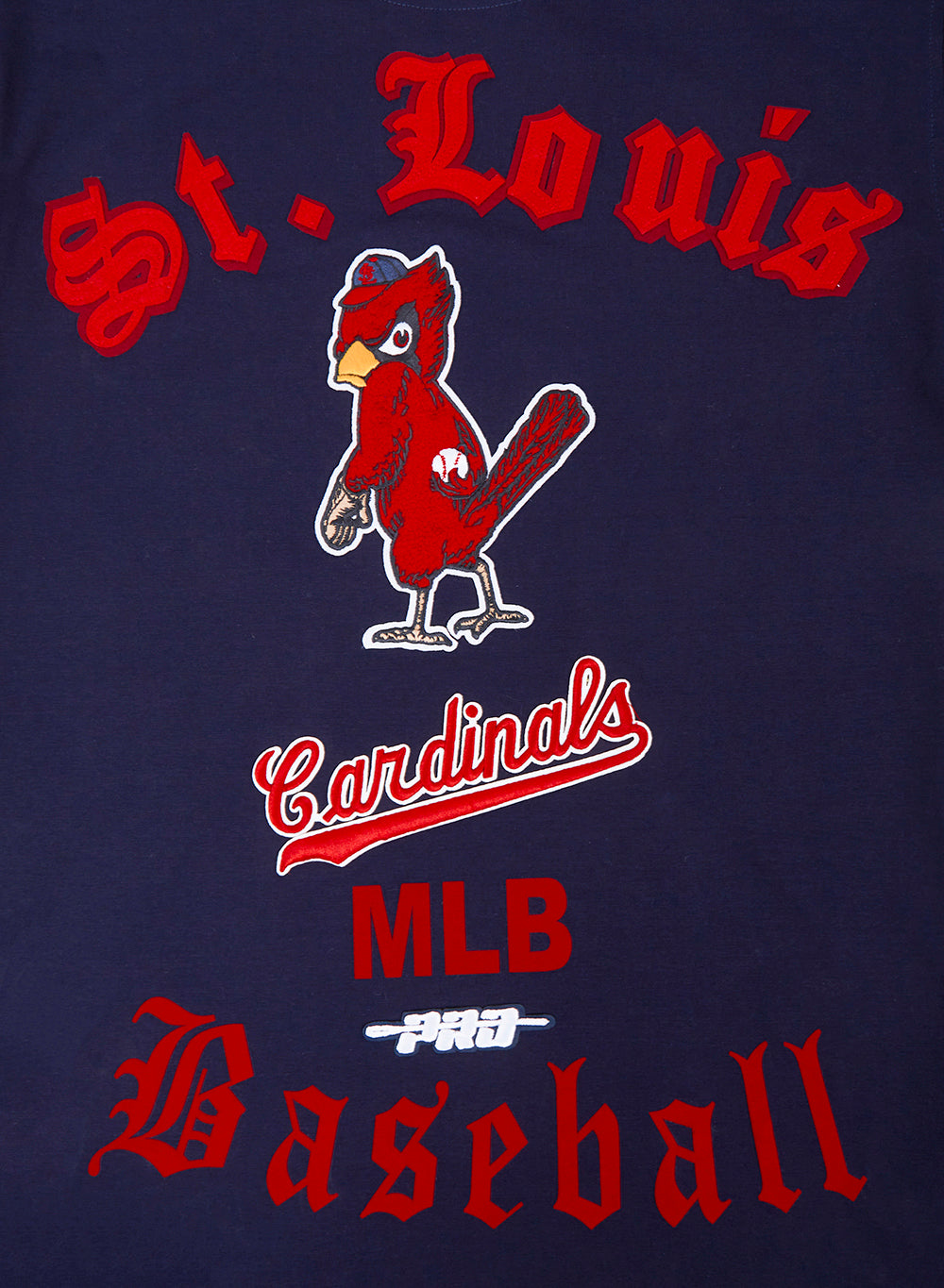 MLB ST. LOUIS CARDINALS OLD ENGLISH MEN'S SJ TOP (MIDNIGHT NAVY)