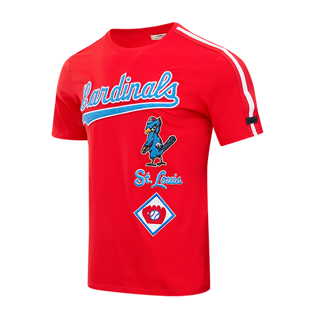 MLB ST. LOUIS CARDINALS RETRO CLASSIC MEN'S STRIPED TOP (RED)