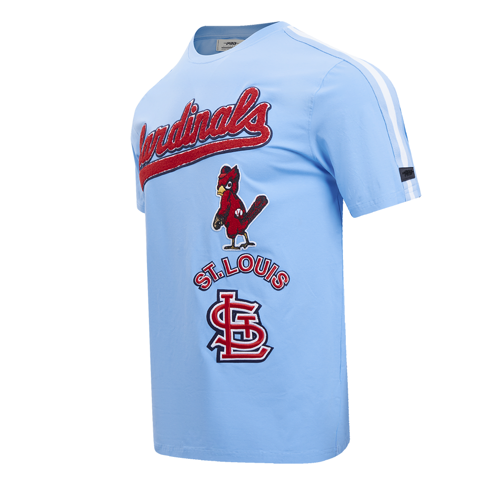 MLB ST. LOUIS CARDINALS RETRO CLASSIC MEN'S STRIPED TOP (UNIVERSITY BLUE)
