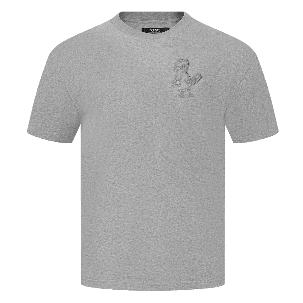 MLB ST. LOUIS CARDINALS RETRO NEUTRAL MEN'S  CJ DROP SHOULDER TOP (DARK HEATHER GRAY)