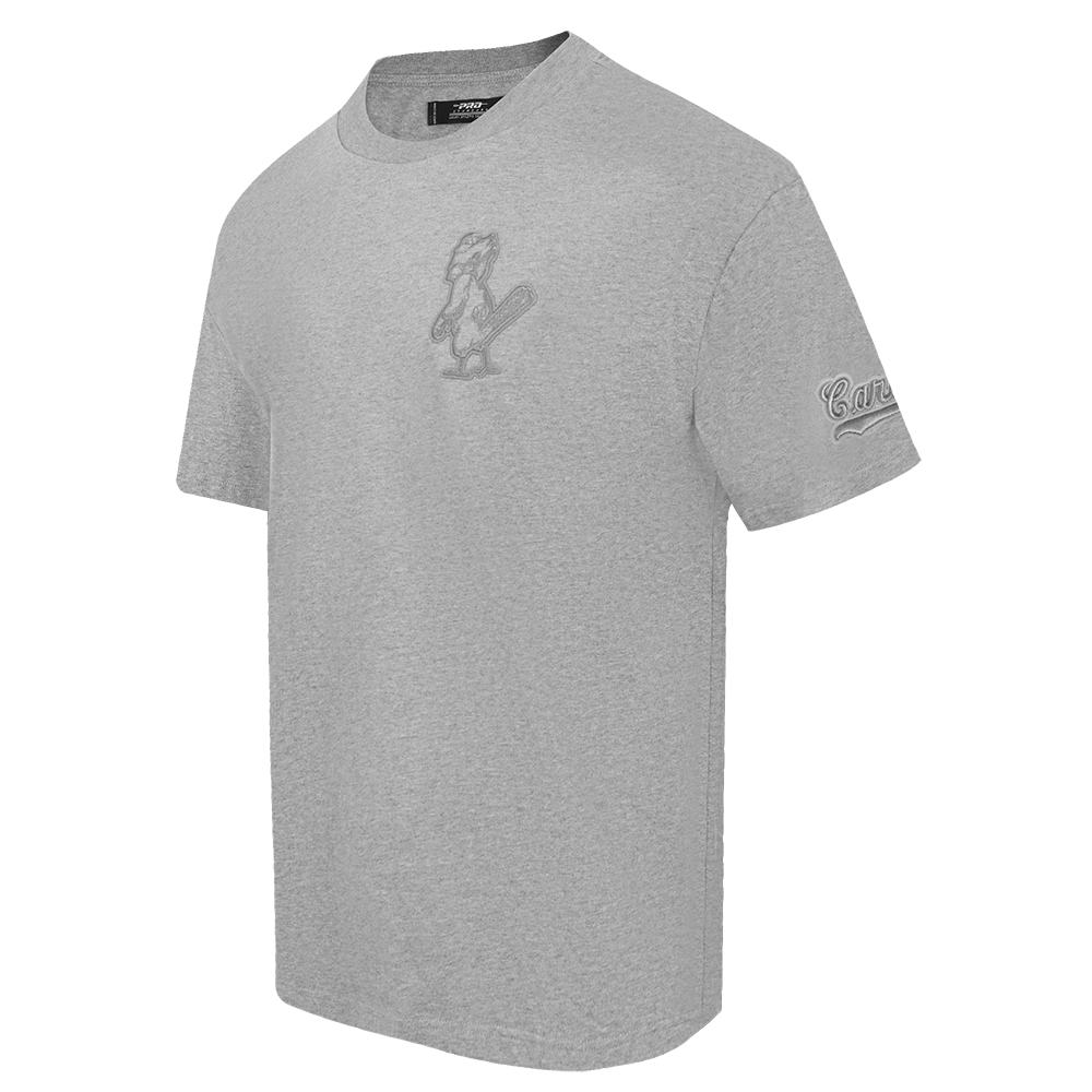 MLB ST. LOUIS CARDINALS RETRO NEUTRAL MEN'S  CJ DROP SHOULDER TOP (DARK HEATHER GRAY)