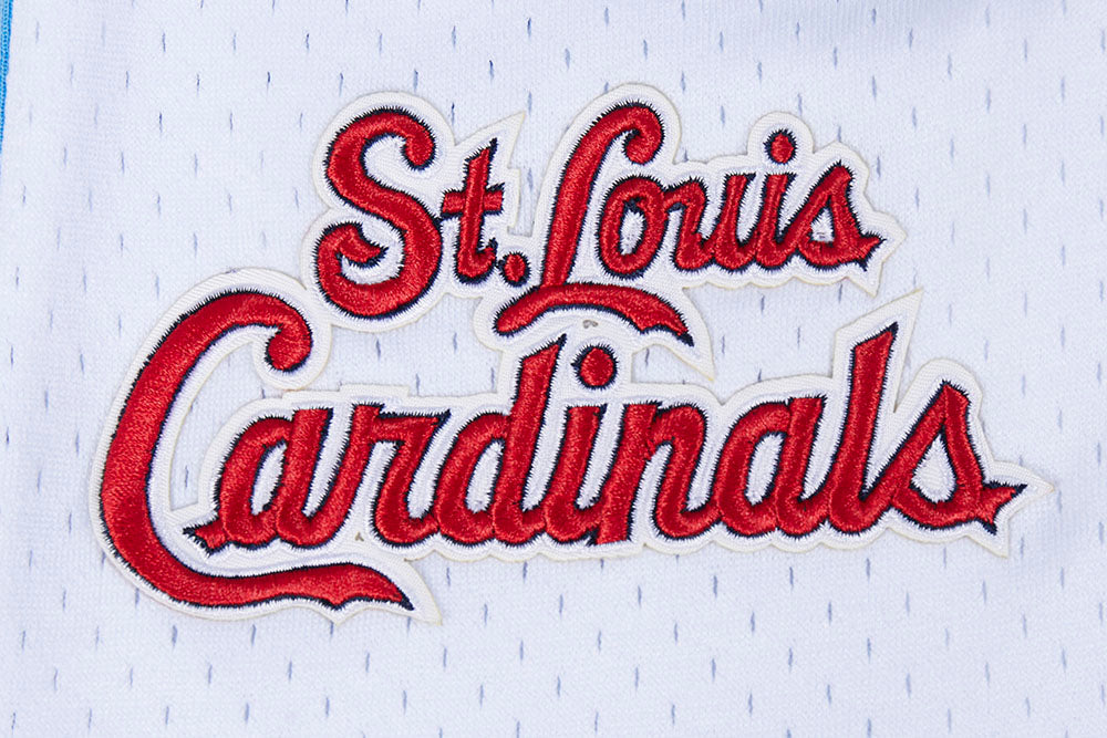 MLB ST. LOUIS CARDINALS SCRIPT TAIL SHORT EN MAILLE DOUBLE 2.0 POUR HOMME (BLEU UNIVERSITÉ)