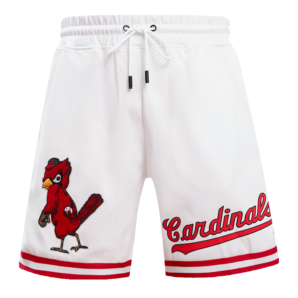 MLB ST. LOUIS CARDINALS CLASSIC CHENILLE SHORT POUR HOMME (BLANC)