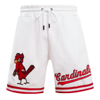 MLB ST. LOUIS CARDINALS CLASSIC CHENILLE SHORT POUR HOMME (BLANC)