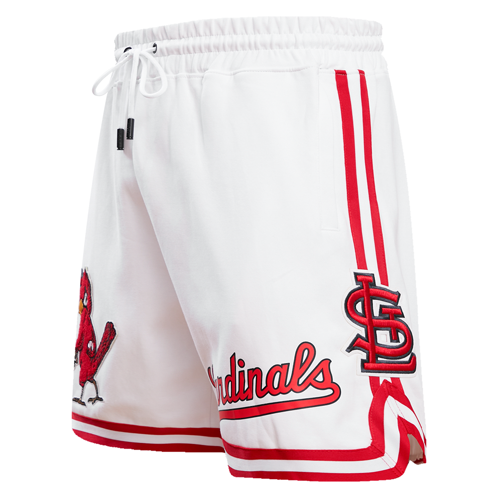 MLB ST. LOUIS CARDINALS CLASSIC CHENILLE SHORT POUR HOMME (BLANC)