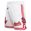 MLB ST. LOUIS CARDINALS CLASSIC CHENILLE SHORT POUR HOMME (BLANC)