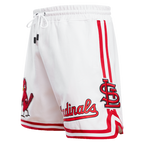 MLB ST. LOUIS CARDINALS CLASSIC CHENILLE SHORT POUR HOMME (BLANC)