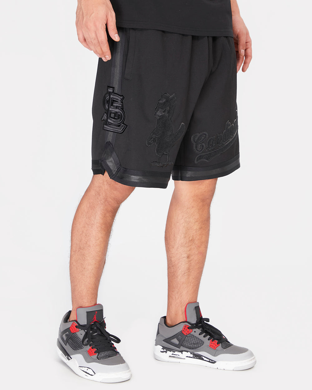 MLB ST. LOUIS CARDINALS TRIPLE BLACK MEN'S SHORT (TRIPLE BLACK)