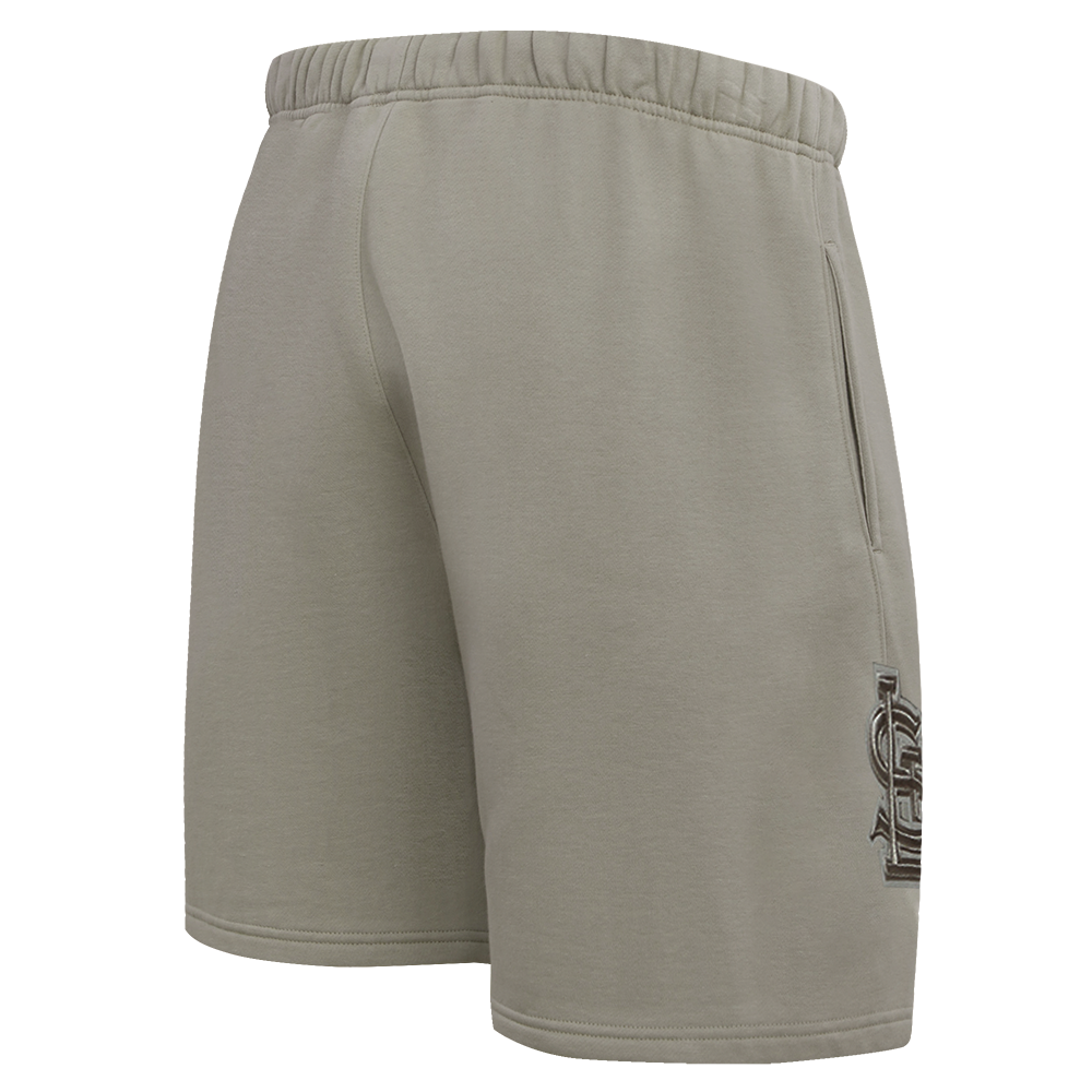MLB ST. LOUIS CARDINALS NEUTRAL SHORT RÉTRO EN MOLLETON POUR HOMME (TAUPE)