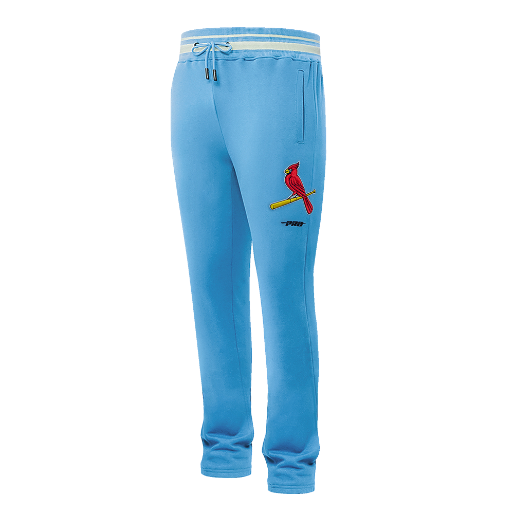MLB ST. LOUIS CARDINALS SCRIPT TAIL PANTALON OUATÉ EN MOLLETON CÔTELÉ POUR HOMME (BLEU UNIVERSITÉ)