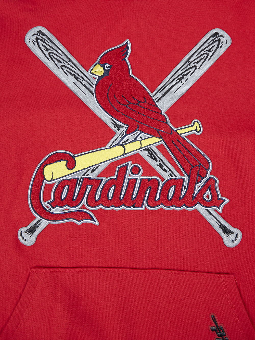 MLB ST. LOUIS CARDINALS MASH UP MEN'S RIB FLC PO HOODIE (RED/MIDNIGHT NAVY/RED)