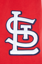 MLB ST. LOUIS CARDINALS MASH UP MEN'S RIB FLC PO HOODIE (RED/MIDNIGHT NAVY/RED)