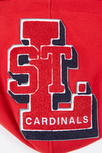 MLB ST. LOUIS CARDINALS MASH UP MEN'S RIB FLC PO HOODIE (RED/MIDNIGHT NAVY/RED)